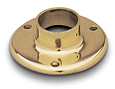 Brass pole floor flange